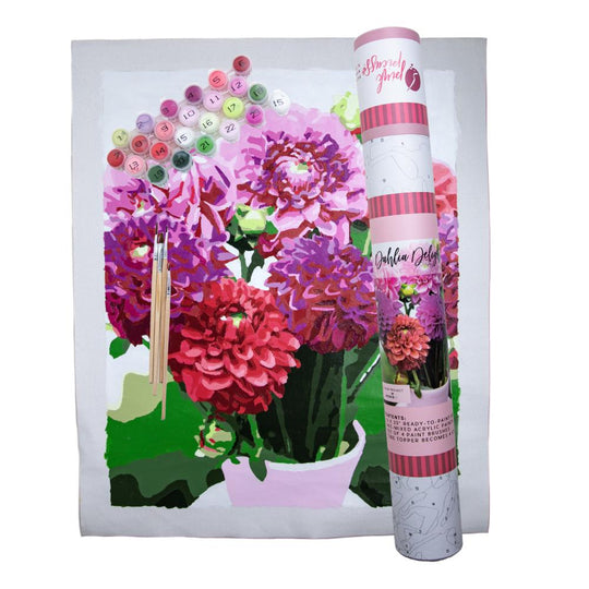 Dahlia Delight - Paint By Number banner