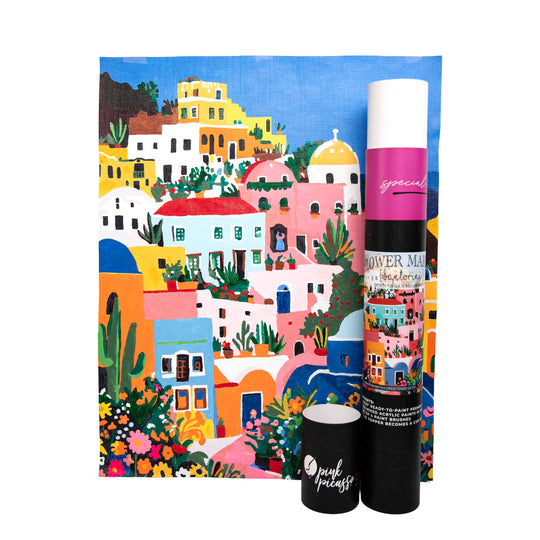 Flower Market - Santorini Paint By Number banner