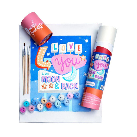 Love You To The Moon - Paint By Number banner
