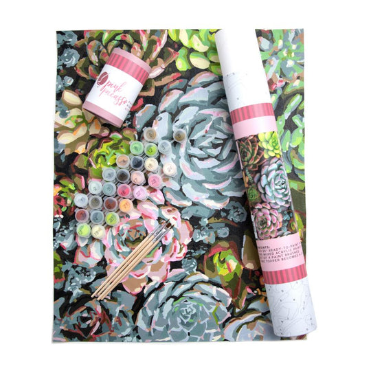 Sensitive Succulents - Paint By Number banner