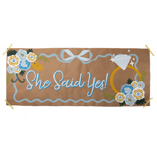 She Said Yes - DIY Banner banner